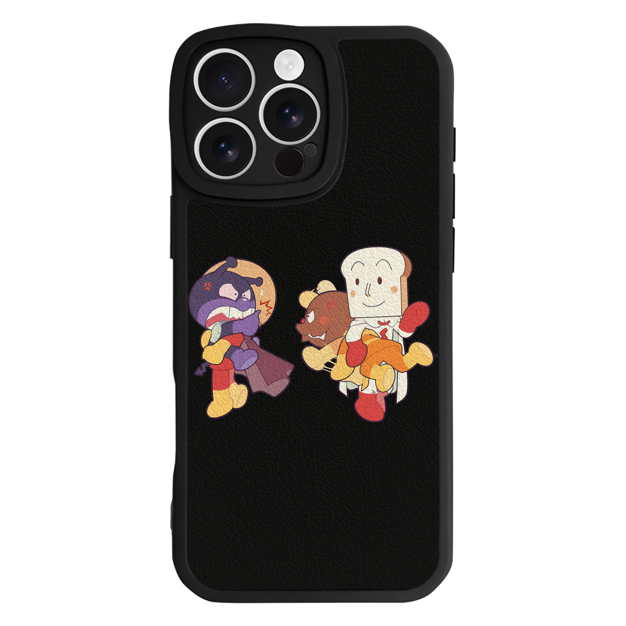 （画像用） アンパンマン Anpanman 【iPhone 16シリーズ対応】シリコンスマホケース（レザー調） 材質：シリコン